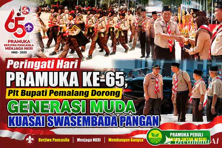 Peringati Hari Pramuka ke 65, Plt Bupati Pemalang Dorong Generasi Muda Kuasai Swasembada Pangan