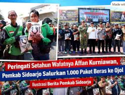 Peringati Setahun Wafatnya Affan Kurniawan, Pemkab Sidoarjo Salurkan 1.000 Paket Beras ke Ojol