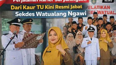 Perjalanan Karier Suryaningsih Dari Kaur TU Kini Resmi Jabat Sekdes Watualang Ngawi