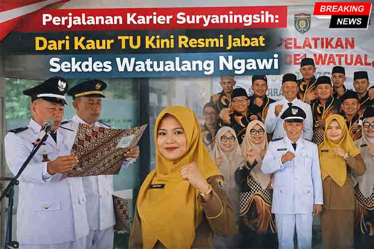 Perjalanan Karier Suryaningsih Dari Kaur TU Kini Resmi Jabat Sekdes Watualang Ngawi