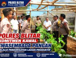 Polres Blitar Komitmen Kawal Swasembada Pangan Melalui Pemanfaatan Lahan Produktif