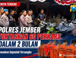 Polres Jember Tuntaskan 60 Perkara dalam 2 Bulan, Amankan Sejumlah Tersangka