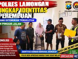 Polres Lamongan Ungkap Identitas Perempuan yang Ditemukan Tergeletak di Pinggir Jalan