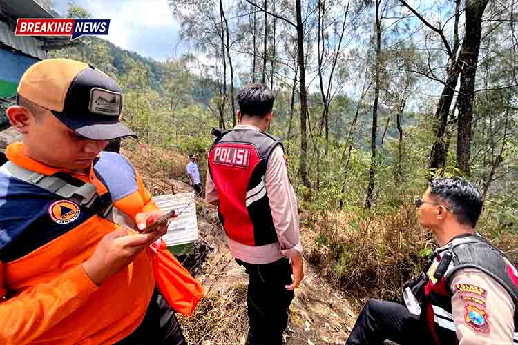Polres Nganjuk Siagakan Personel Pasca Karhutla Gunung Wilis, Antisipasi Bara Api Kembali Muncul