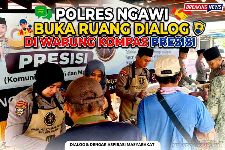 Polres Ngawi Buka Ruang Dialog di Warung Kompas Presisi MDN