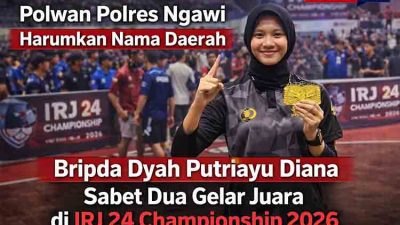 Polwan Polres Ngawi Harumkan Nama Daerah, Bripda Dyah Putriayu Diana Sabet Dua Gelar Juara di IRJ 24 Championship