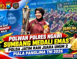 Aksi Gemilang Polwan Ngawi Sabet Emas di Piala Panglima TNI 2026