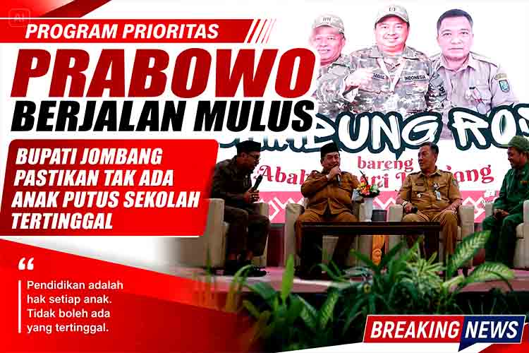 Program Prioritas Prabowo Berjalan Mulus, Bupati Jombang Pastikan Tak Ada Anak Putus Sekolah Tertinggal