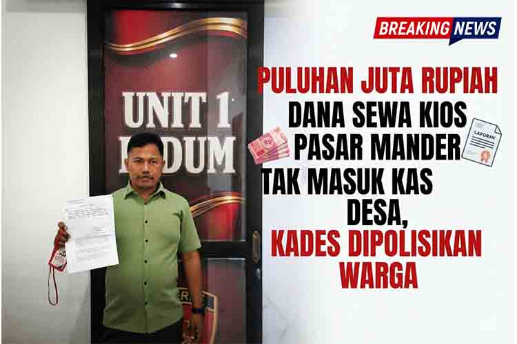 Puluhan Juta Rupiah Dana Sewa Kios Pasar Mander Tak Masuk Kas Desa, Kades Dipolisikan Warga
