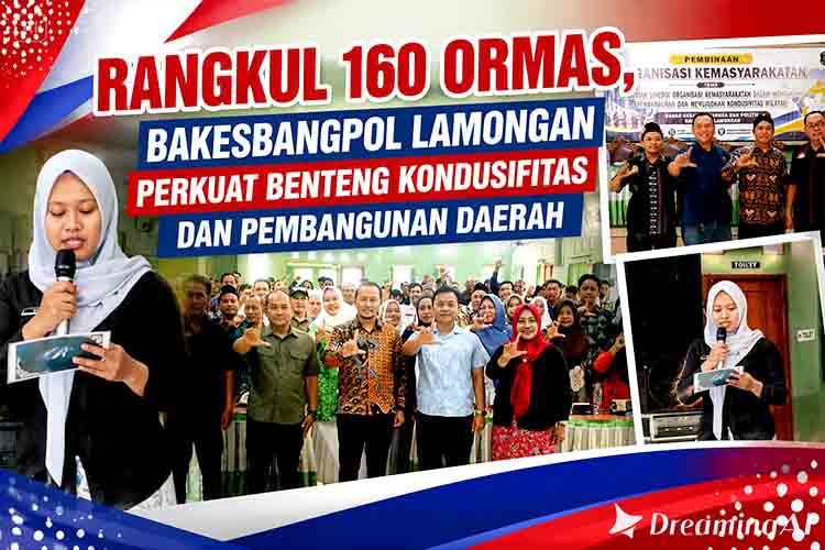 Rangkul 160 Ormas, Bakesbangpol Lamongan Perkuat Benteng Kondusifitas dan Pembangunan Daerah