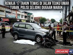 Remaja 17 Tahun Tewas di Jalan Teuku Umar Tuban, Polisi Selidiki Dugaan Mabuk