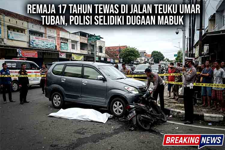 Remaja 17 Tahun Tewas di Jalan Teuku Umar Tuban, Polisi Selidiki Dugaan Mabuk