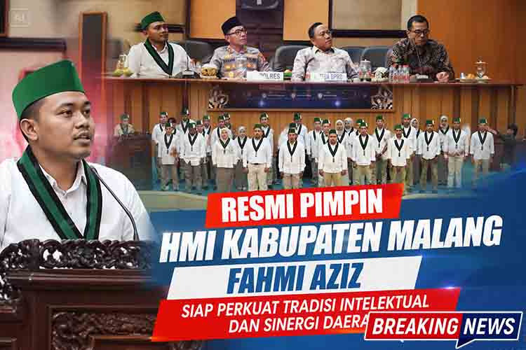 Resmi Pimpin HMI Kabupaten Malang, Fahmi Aziz Siap Perkuat Tradisi Intelektual dan Sinergi Daerah