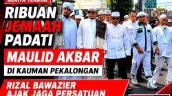 Ribuan Jemaah Padati Maulid Akbar di Kauman Pekalongan, Rizal Bawazier Ajak Jaga Persatuan