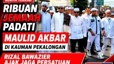 Ribuan Jemaah Padati Maulid Akbar di Kauman Pekalongan, Rizal Bawazier Ajak Jaga Persatuan