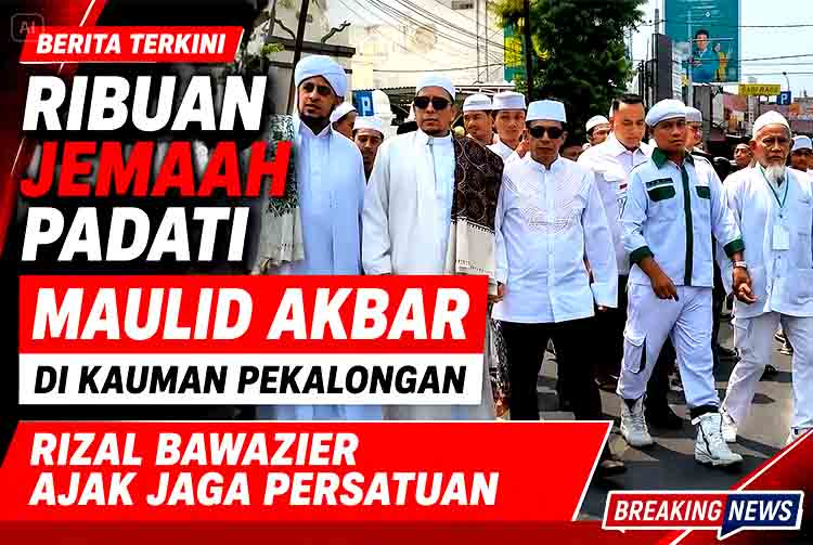 Ribuan Jemaah Padati Maulid Akbar di Kauman Pekalongan, Rizal Bawazier Ajak Jaga Persatuan
