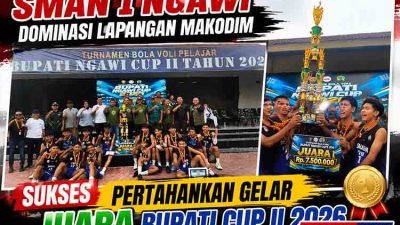 SMAN 1 Ngawi Dominasi Lapangan Makodim, Sukses Pertahankan Gelar Juara Bupati Cup II