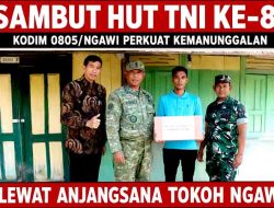 Sambut HUT TNI ke-81, Kodim 0805/Ngawi Perkuat Kemanunggalan Lewat Anjangsana Tokoh Ngawi