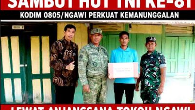 Sambut HUT TNI ke 81, Kodim 0805 Ngawi Perkuat Kemanunggalan Lewat Anjangsana Tokoh Ngawi