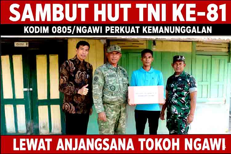 Sambut HUT TNI ke 81, Kodim 0805 Ngawi Perkuat Kemanunggalan Lewat Anjangsana Tokoh Ngawi