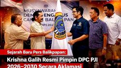 Sejarah Baru Pers Balikpapan: Krishna Galih Resmi Pimpin DPC PJI 2026–2030 Secara Aklamasi
