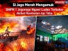 Si Jago Merah Mengamuk, SMPN 1 Jogorogo Ngawi Ludes Terbakar Akibat Rambatan Api Tebu