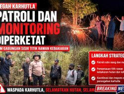 Sigap Cegah Karhutla Meluas, Kapolres Ngawi Turun Langsung Cek Titik Api di Lawu Utara