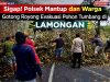 Sigap! Polsek Mantup dan Warga Gotong Royong Evakuasi Pohon Tumbang di Lamongan