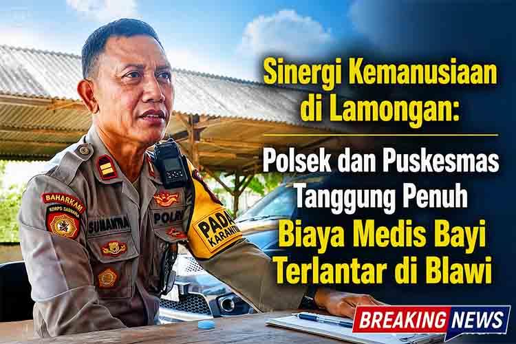 Sinergi Kemanusiaan di Lamongan Polsek dan Puskesmas Tanggung Penuh Biaya Medis Bayi Terlantar di Blawi