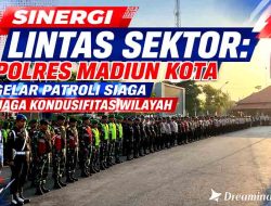 Sinergi Lintas Sektor: Polres Madiun Kota Gelar Patroli Siaga Jaga Kondusifitas Wilayah