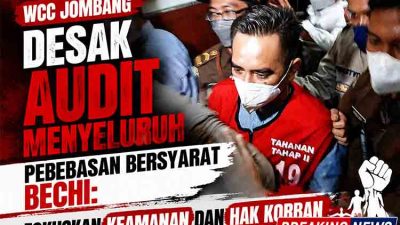Soroti Remisi dan Kebebasan Bersyarat Bechi, WCC Jombang Minta Evaluasi Menyeluruh Dokumen Hukum