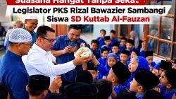 Suasana Hangat Tanpa Sekat, Legislator PKS Rizal Bawazier Sambangi Siswa SD Kuttab Al Fauzan