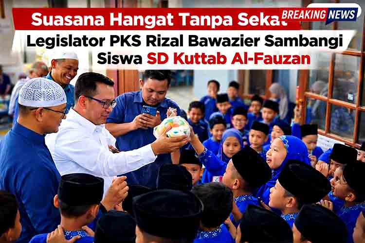 Suasana Hangat Tanpa Sekat, Legislator PKS Rizal Bawazier Sambangi Siswa SD Kuttab Al Fauzan