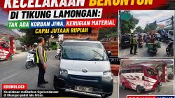 Gagal Mendahului di Jalan Lamongan-Mantup, Minibus Pemicu Tabrakan Beruntun 3 Kendaraan