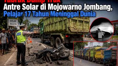 Tragedi Depan SPBU Japanan Jombang Motor Pelajar Hantam Truk Parkir, 1 Tewas dan 1 Luka