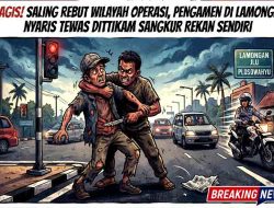 Tragis! Saling Rebut Wilayah Operasi, Pengamen di Lamongan Nyaris Tewas Ditikam Sangkur Rekan Sendiri