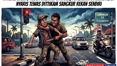 Tragis! Saling Rebut Wilayah Operasi, Pengamen di Lamongan Nyaris Tewas Ditikam Sangkur Rekan Sendiri