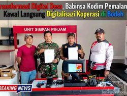 Transformasi Digital Desa, Babinsa Kodim Pemalang Kawal Langsung Digitalisasi Koperasi di Bodeh