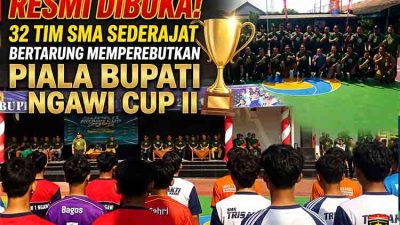 Uji Mental Atlet Lokal, Turnamen Voli Pelajar Bupati Ngawi Cup II 2026 Gaet Tim Madiun