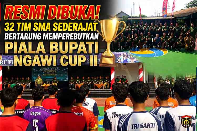 Uji Mental Atlet Lokal, Turnamen Voli Pelajar Bupati Ngawi Cup II 2026 Gaet Tim Madiun