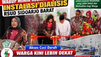 Wabup Mimik Resmikan Instalasi Dialisis RSUD Sidoarjo Barat, Akses Cuci Darah Warga Kini Lebih Dekat