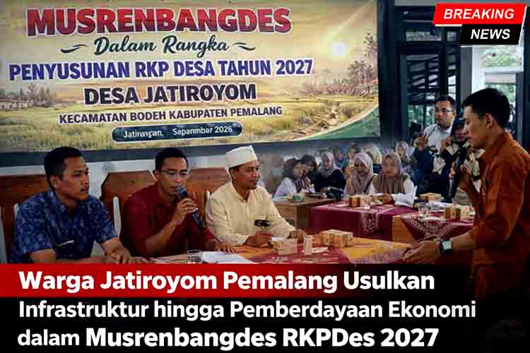Warga Jatiroyom Pemalang Usulkan Infrastruktur hingga Pemberdayaan Ekonomi dalam Musrenbangdes RKPDes