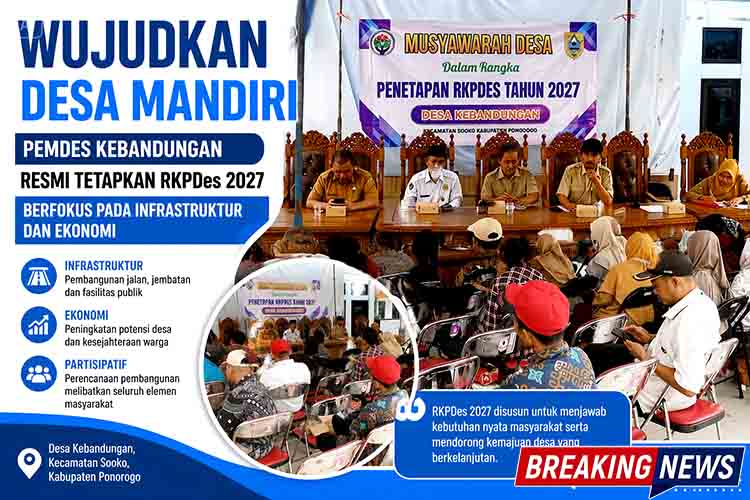 Wujudkan Desa Mandiri, Pemdes Kebandungan Resmi Tetapkan RKPDes 2027 Berfokus pada Infrastruktur dan Ekonomi