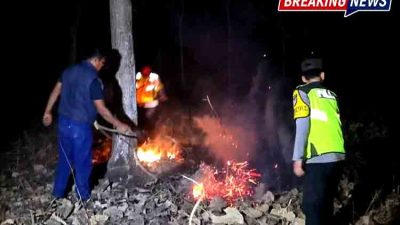 Cek Informasi Karhutla, Polsek Widodaren Temukan Titik Api dan Langsung Dipadamkan