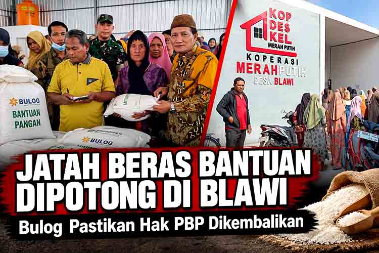Jatah Beras Bantuan Dipotong di Blawi, Bulog Pastikan Hak PBP Dikembalikan